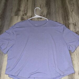 Women's Lavender Nike Oversized CropTop